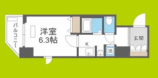 プレサンス心斎橋ザ・スタイル【10階】の間取り