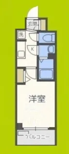 1Kの間取り画像