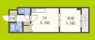 エトワールえびす【8階】の間取り