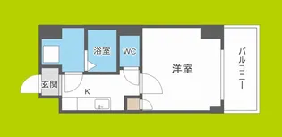 U-ro鶴橋駅前【2階】の間取り