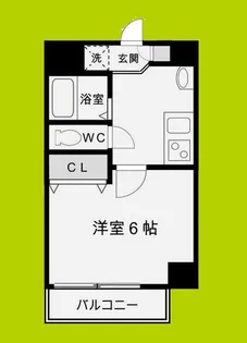 グランエクラ岸里【2階】の間取り