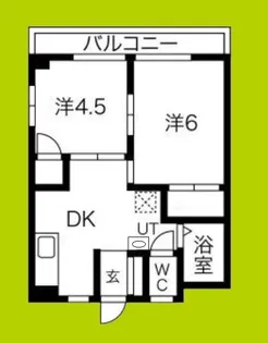 グリーンコーポ北加賀屋【3階】の間取り