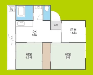 シャトーポール3【5階】の間取り