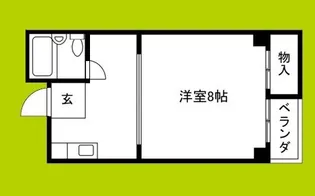 サン泉ハイツ【4階】の間取り