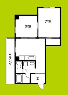 2DKの間取り画像