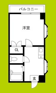 1Kの間取り画像