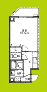 フィオーラマンション天王寺【6階】の間取り