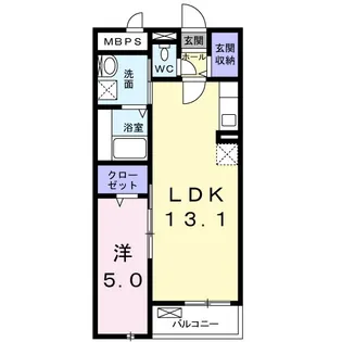 ミ ライズ【1階】の間取り