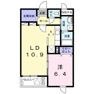 L’iLL 登町【2階】の間取り