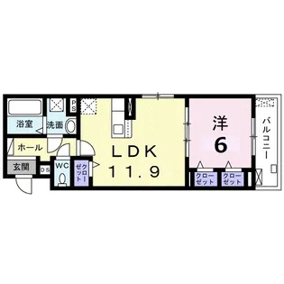 ラ シルフィード【3階】の間取り