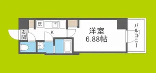 グランパシフィック玉出【6階】の間取り