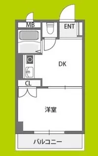 アベノ池田マンション【2階】の間取り