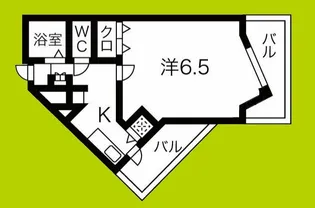 グリーンプラザ新梅田【9階】の間取り