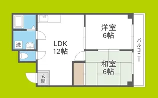 西田ハイツ【4階】の間取り