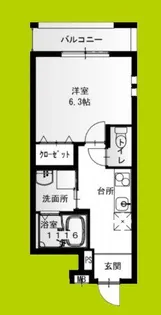 フジパレス今津中III番館【1階】の間取り