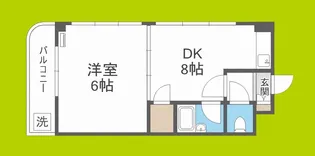 モリビル京橋【8階】の間取り