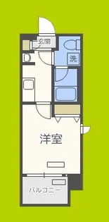 レオンコンフォート難波【4階】の間取り