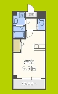 サンライフ北田辺【2階】の間取り