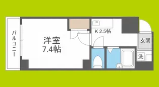 シーダー針中野【3階】の間取り