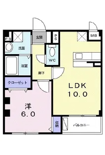 パックスヒル【1階】の間取り