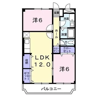 フリーダム常吉【2階】の間取り