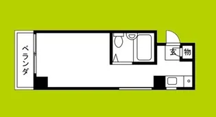 ローズマンション今里【4階】の間取り