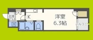 ベルシモンズ大阪港【7階】の間取り