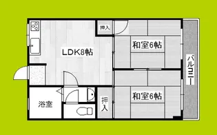 向井コーポ【1階】の間取り