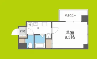 ハーバーハウス大阪【4階】の間取り