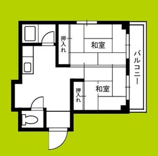 徳留ハイツ【1階】の間取り