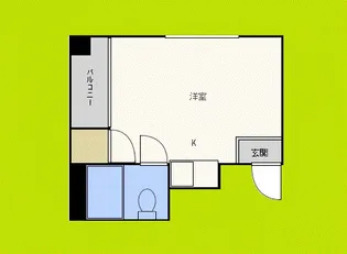 ソレイユ朝潮【3階】の間取り