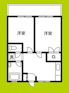 毛利マンション【2階】の間取り