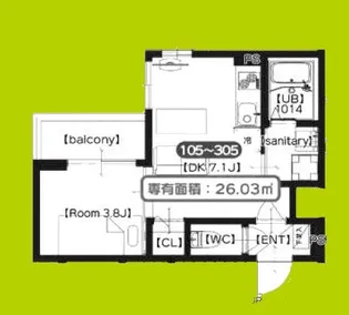 ジャカルタ519【1階】の間取り