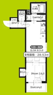 ジャカルタ519【3階】の間取り