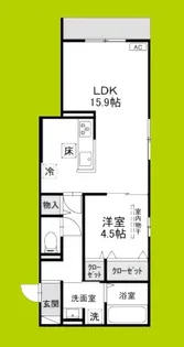 上甲子園廣和レジデンス【1階】の間取り
