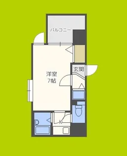 ディナスティ福島【6階】の間取り