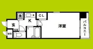 プレサンス内本町【2階】の間取り