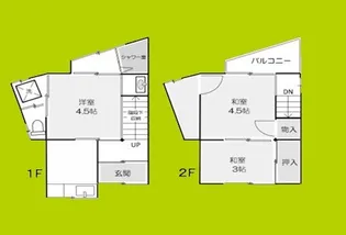 大阪府大阪市西淀川区百島1丁目【一戸建】の間取り