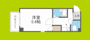 新町エビス【5階】の間取り