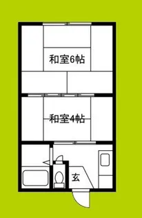 マンションイレブン【1階】の間取り