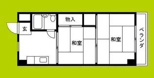 WESTヒルズ平野【5階】の間取り