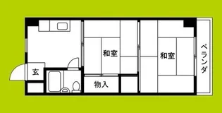 WESTヒルズ平野【5階】の間取り