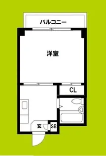 出戸駅前メゾンラベール【2階】の間取り