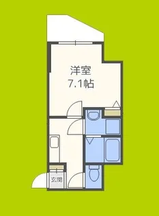 ラパンジール四天王寺東【5階】の間取り