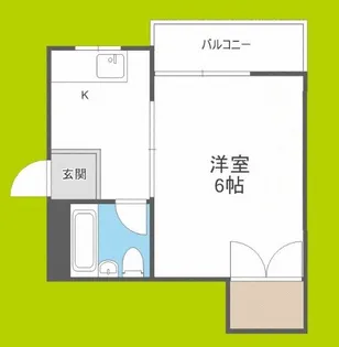 グリーンコーポ山坂【1階】の間取り