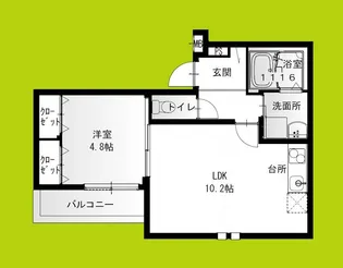 フジパレス十三イースト【3階】の間取り