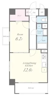 プラシード新町【3階】の間取り