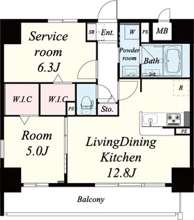 ハナミズキ福島【8階】の間取り