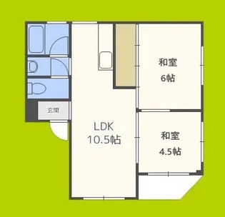 パルミエール新今里【4階】の間取り