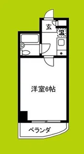 シャルムメゾン千林大宮【6階】の間取り